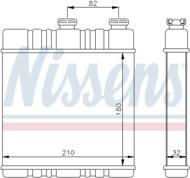 72660 NIS - Nagrzewnica NISSENS OPEL - SYSTEM BEHR