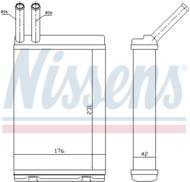 73642 NIS - Nagrzewnica NISSENS VOLVO