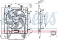 85166 NIS - Wentylator chłodnicy NISSENS FIAT