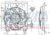 85197 NIS - Wentylator chłodnicy NISSENS OPEL