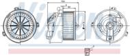 87129 NIS - Wentylator wnętrza NISSENS PSA
