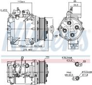 890128 NIS - Kompresor klimatyzacji NISSENS HONDA