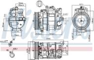 890191 NIS - Kompresor klimatyzacji NISSENS PORSCHE 