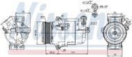 89041 NIS - Kompresor klimatyzacji NISSENS OPEL ASTRA H/ZAFIRA B 1.9CDTI 04- /sys. DELPHI/