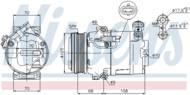 89050 NIS - Kompresor klimatyzacji NISSENS OPEL