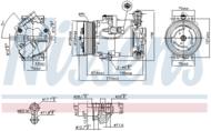 89096 NIS - Kompresor klimatyzacji NISSENS OPEL