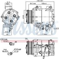 89242 NIS - Kompresor klimatyzacji NISSENS HONDA CRV 2.0 02-