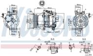 89554 NIS - Kompresor klimatyzacji NISSENS Toyota
