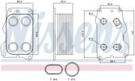 90740 NIS - Chłodnica oleju NISSENS FORD