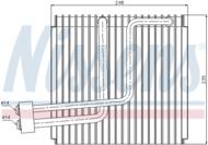 92265 NIS - Parownik klim.NISSENS KIA