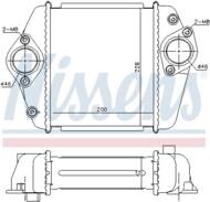 96372 NIS - Chłodnica powietrza (intercooler) NISSENS MAZDA