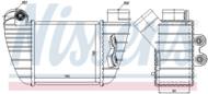 96682 NIS - Chłodnica powietrza (intercooler) NISSENS VAG