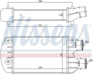 96701 NIS - Chłodnica powietrza (intercooler) NISSENS FIAT