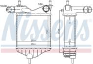 96703 NIS - Chłodnica powietrza (intercooler) NISSENS FIAT