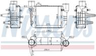 96709 NIS - Chłodnica powietrza (intercooler) NISSENS VAG