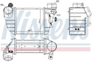 96747 NIS - Chłodnica powietrza (intercooler) NISSENS VAG