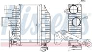 96758 NIS - Chłodnica powietrza (intercooler) NISSENS TOYOTA