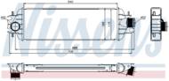 96775 NIS - Chłodnica powietrza (intercooler) NISSENS NISSAN