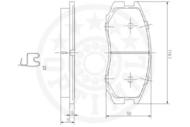 R10325 OPT - Klocki hamulcowe OPTIMAL (odp.GDB1129)