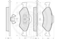 R12078 OPT - Klocki hamulcowe OPTIMAL (odp.GDB1418) FORD FIESTA/KA 00-