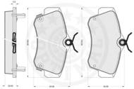 R12089 OPT - Klocki hamulcowe OPTIMAL (odp.GDB4118)