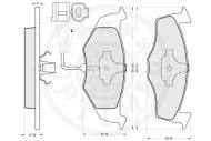 R12172 - Klocki hamulcowe OPTIMAL /+CZ/ (odp.GDB1586)