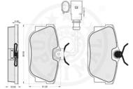 R12189 OPT - Klocki hamulcowe OPTIMAL /+CZ/ /wys.51mm/ (odp.GDB1369)