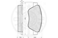 R12210 OPT - Klocki hamulcowe OPTIMAL (odp.GDB1590) FIAT IDEA 03- /+CZ/