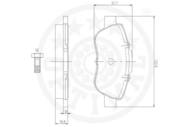 R12227 OPT - Klocki hamulcowe OPTIMAL (odp.GDB1589) FIAT PANDA 1/3JTD 03-