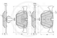 R12252 OPT - Klocki hamulcowe OPTIMAL (odp.GDB1499) BMW E65/66 /tył/