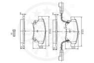 R12298 OPT - Klocki hamulcowe OPTIMAL (odp.GDB1725)