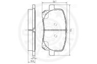 R12329 OPT - Klocki hamulcowe OPTIMAL (odp.GDB3315) TOYOTA Avensis Verso 01-