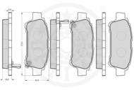 R82002 OPT - Klocki hamulcowe OPTIMAL (odp.GDB3249) TOYOTA Avensis Verso 01-