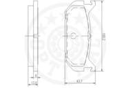 R9812 OPT - Klocki hamulcowe OPTIMAL (odp.GDB1140)