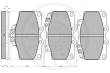 R9837 OPT - Klocki hamulcowe OPTIMAL (odp.GDB1133) TOYOTA LAND CRUISER 90-96