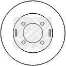 25600M - Tarcza hamulcowa MAPCO /przód/ 