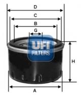 23.242.00 - Filtr oleju UFI (OEM QUALITY) FORD