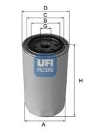 23.295.00 - Filtr oleju UFI (OEM QUALITY) FIAT, LANCIA (odp.W719/26)