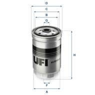 24.012.00 - Filtr paliwa UFI (OEM QUALITY) (prod.OE 31922-2R900) HYUNDAI, KIA