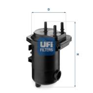 24.014.00 - Filtr paliwa UFI (OEM QUALITY) RENAULT /bez przyłącza do czuj.wody/