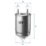 24.186.00 - Filtr paliwa UFI (OEM QUALITY) RENAULT