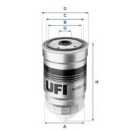 24.351.00 - Filtr paliwa UFI (OEM QUALITY) (prod.OE 5951661) (odp.WK842/2)