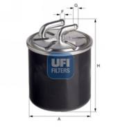 24.436.00 - Filtr paliwa UFI (OEM QUALITY) DB/MITSUBISHI/SMART A 04-12/B 05-11/C 01-/CLK 05-10