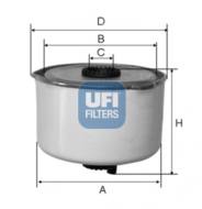 24.454.00 - Filtr paliwa UFI (OEM QUALITY) LAND ROVER 09-