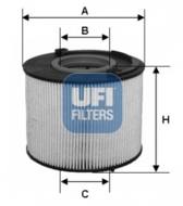 26.015.00 - Filtr paliwa UFI (OEM QUALITY) /wkład/ AUDI, VOLKSWAGEN