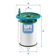 26.053.00 - Filtr paliwa UFI (OEM QUALITY) /wkład/ FIAT/PSA 2.0D 15- DUCATO/BOXER/JUMPER