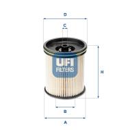 26.122.00 - Filtr paliwa UFI (OEM QUALITY) GM/VAUXHALL