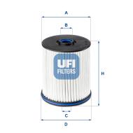 26.E2X.01 - Filtr paliwa UFI (OEM QUALITY) CHEVROLET (USA)/GMC (USA)/GM/VAUXHALL