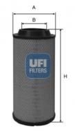 27.506.00 - Filtr powietrza UFI (OEM QUALITY) Avia,Deutz,Liebh,Volvo