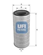 27.584.00 - Filtr powietrza UFI (OEM QUALITY) LAND ROVER